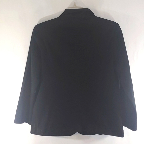 Selene Sport 97% Cotton Fully lined Black Blazer Jacket - Size 12 - Picture 6 of 6